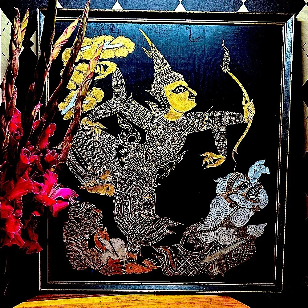 Large Thai Temple Silk Art 20